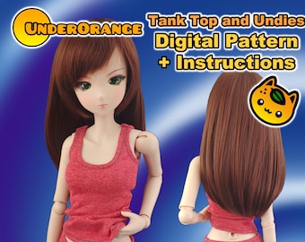 Tank Top and Undies Digital Pattern and Instructions for Smartdoll