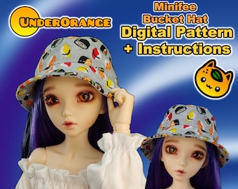 Bucket Hat Pattern and Instructions for Minifee