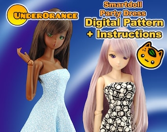 Party Dress Digital Pattern and Instructions for Smartdoll