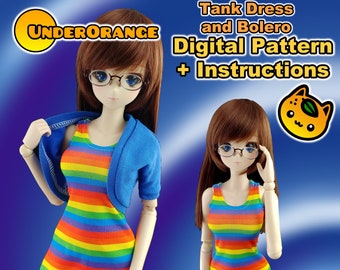 Tank Dress and Bolero Digital Pattern and Instructions for Smartdoll