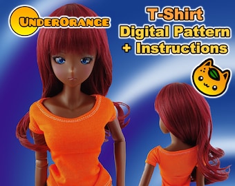 T-Shirt with Attached Sleeves Pattern and Instructions for Smartdoll