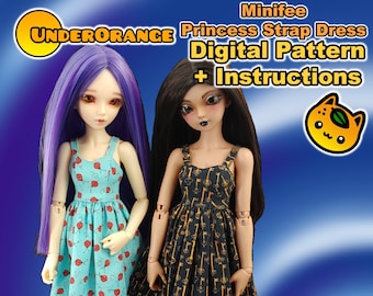 Princess Strap Dress Digital Pattern and Instructions for Minifee