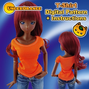 T-Shirt with Attached Sleeves Pattern and Instructions for Smartdoll