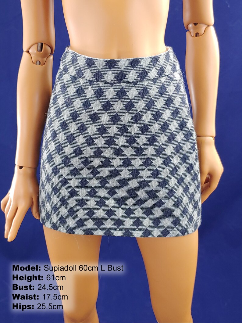 Pencil Skirt Digital Pattern and Instructions for Smartdoll image 4