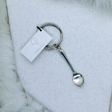 Spoon Keychain Silver Spoon Accessories Gift for Him - Etsy