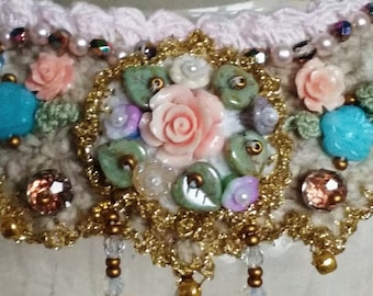 La Bella Durmiente, collar, collar de cuento de hadas, cuento de hadas, shabby, romántico, vintage, inspirado