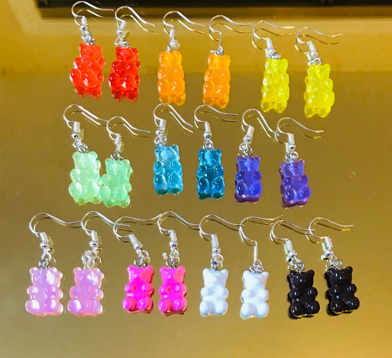 Gummy bear earrings Etsy