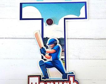 Customized Cricket theme door sign