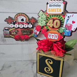 Casino Theme Customized Table Centerpiece/decorations - Etsy