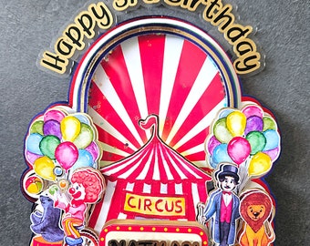 Circus/Carnival theme cake topper