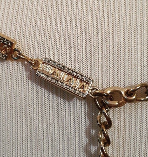 Vintage gold charm belt