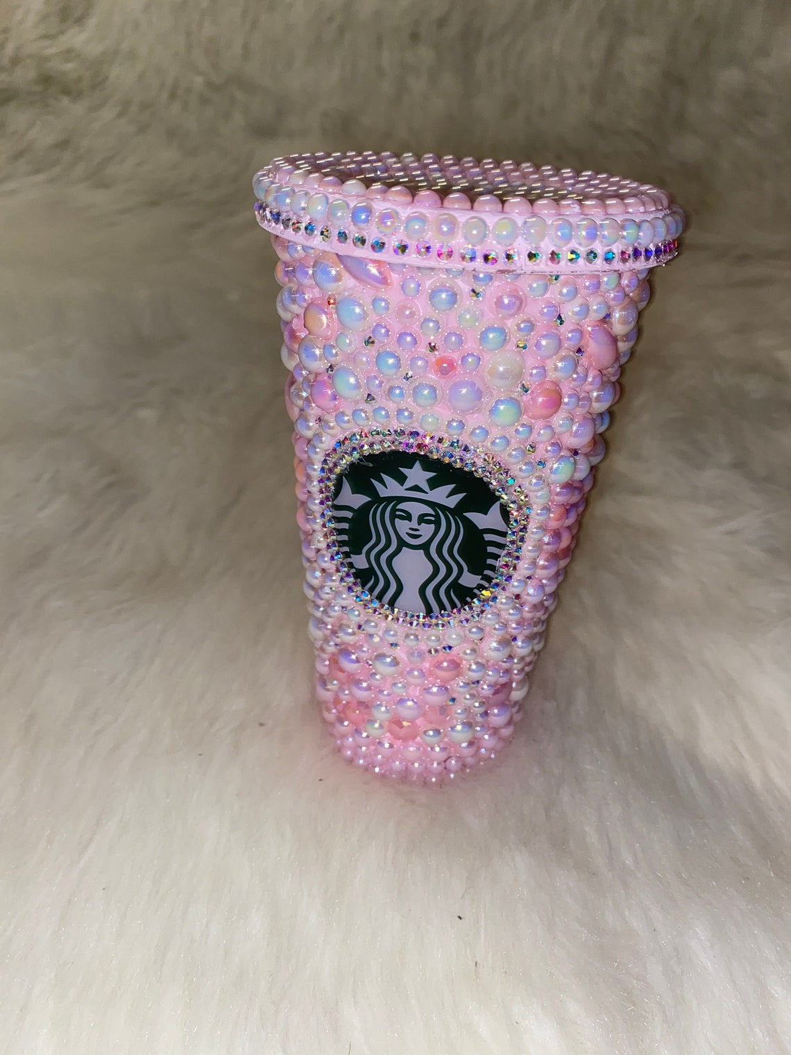 bedazzled starbucks cup diy