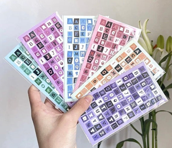 Kpop Deco Sticker Comic Letters | Etsy