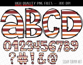 Fall  Alphabet PNG letters and numbers, Doodle Handwritten Font, Doodle Alphabet letters, PNG alphabet, PNG numbers
