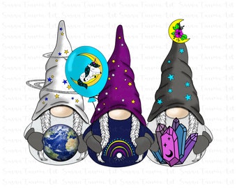 Celestial Gnomes Sublimation PNG , Nordic Gnomes Clipart, Celestial Gnomes, Celestial Gnome PNG, Gnomes PNG, Gnome clipart