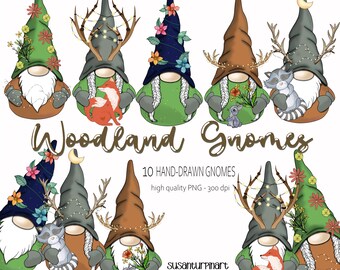 Woodland Gnomes PNG Clipart, Nordic Gnomes, Woodland Gnomes, Woodland Gnome PNG, Gnomes PNG, Gnome clipart