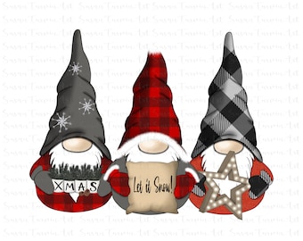 Sublimation Christmas Gnomes PNG Clipart, Nordic Gnomes, Xmas Gnomes, Xmas Gnome PNG, Gnomes PNG, Gnome clipart