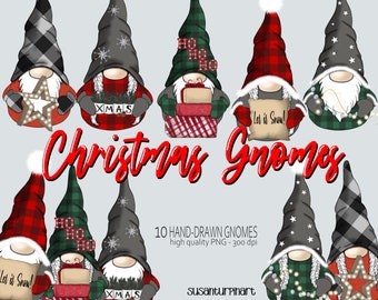 Christmas Gnomes PNG Clipart, Nordic Gnomes, Xmas Gnomes, Xmas Gnome PNG, Gnomes PNG, Gnome clipart