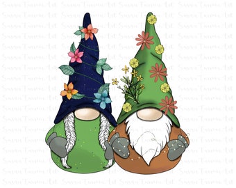 Woodland Gnomes Sublimation PNG, Nordic Gnomes Clipart, Woodland Gnomes, Woodland Gnome PNG, Gnomes PNG, Gnome clipart