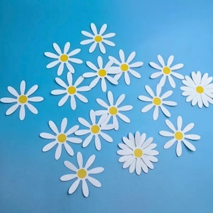 40ct Daisy Confetti | Boho Birthday | Daisy Party Decorations | Retro Decorations | Party Supplies | Baby Shower | Flowers | Daisy Theme