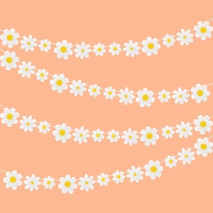 Ghirlanda di margherite / Banner di compleanno boho / Decorazioni per feste con margherite / Decorazioni retrò / Articoli per feste / Baby shower / Fiori / Tema margherite