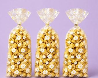 Daisy Plastic Goodie Bags | Retro Party Favor|