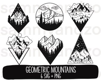 Free Free 185 Geometric Mountain Svg SVG PNG EPS DXF File