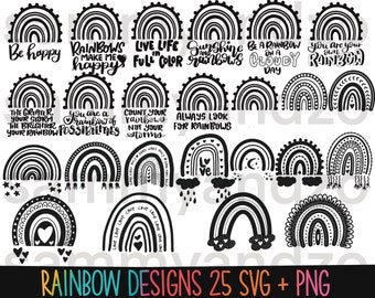 Download Rainbow Quotes Svg Etsy