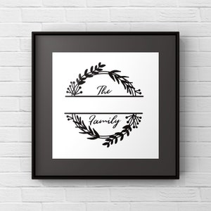 12 hand-drawn family monogram designs in svg and png formats. digital download only.