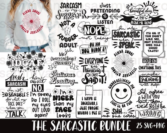 Sarcastic svg| funny svg| t shirt svg| sassy quotes svg| hand lettered svg bundle| cricut cut files| commercial use svg| introvert svg