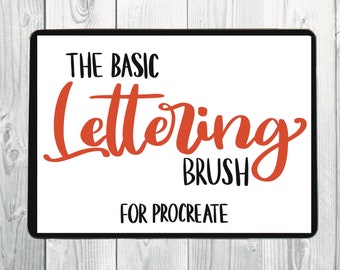 Basic lettering brush for procreate| procreate brush lettering| digital hand lettering| procreate brushes| Lettering practice| digital art