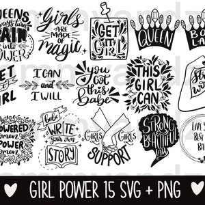 Girl Power SVG Bündel| inspirierende svg| Motivationssvg| Frauen Empowerment|svg Bündel| Cricut Schneidedateien|quotes svg|girl power clipart