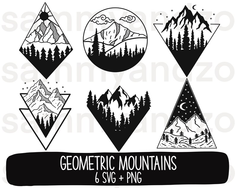 Free Free 100 Geometric Mountain Svg Free SVG PNG EPS DXF File