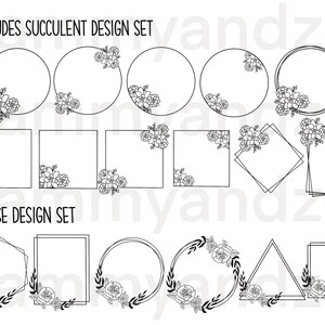 60 svg and png files of hand-drawn wreaths. digital download only.