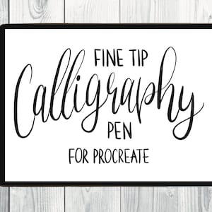 Fine tip calligraphy pen for Procreate| iPad calligraphy| iPad brush lettering| procreate lettering art| digital lettering| instant download