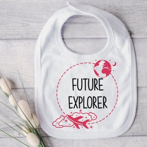 bib mockup saying "future explorer"