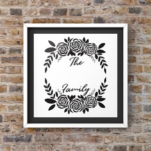 12 hand-drawn family monogram designs in svg and png formats. digital download only.