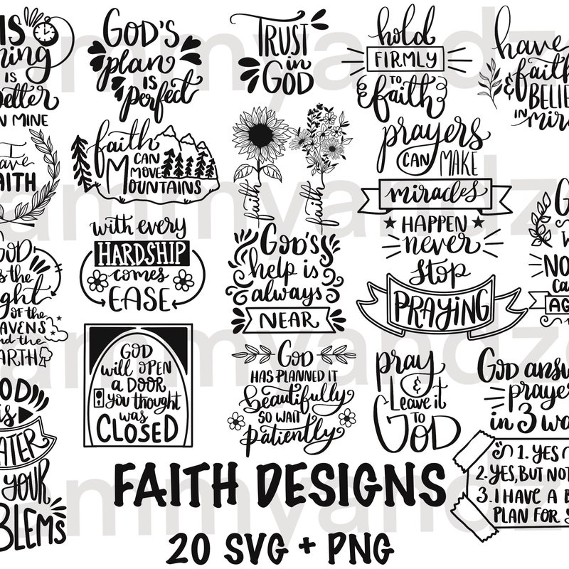 Faith Svg Bundle - Etsy