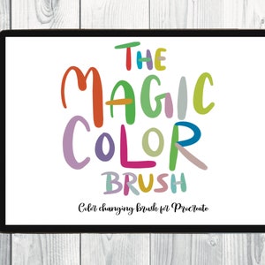 Farbwechselbürste für Procreate Brush Schriftzug| Beschriftungsbürste procreate| Digitale Schriftkunst| Procreate Werkzeuge| sofort download