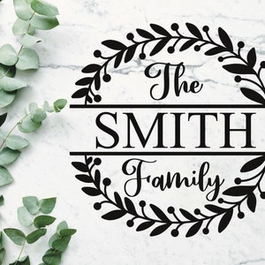 12 hand-drawn family monogram designs in svg and png formats. digital download only.