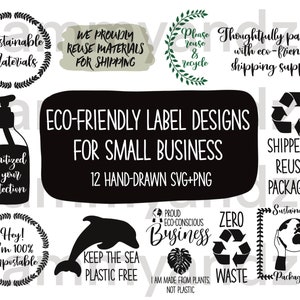 12 umweltfreundliche Versandetiketten-Designs für Kleinunternehmer| KleinunternehmerEtiketten svg| nachhaltige Versandetiketten| umweltfreundlicher Versand