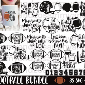 Pacote de futebol svg png| futebol svg| futebol americano svg| dia de jogo svg| aterrissagem svg| arquivos svg de futebol cricut| cricut svg| comercial