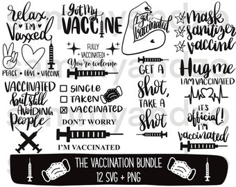 Quarantined Svg Vaccine Quote Svg Png Masked and Vaccinated Svg Clipart Eps Corona Virus Covid Vaccine Svg Cricut Mask Svg