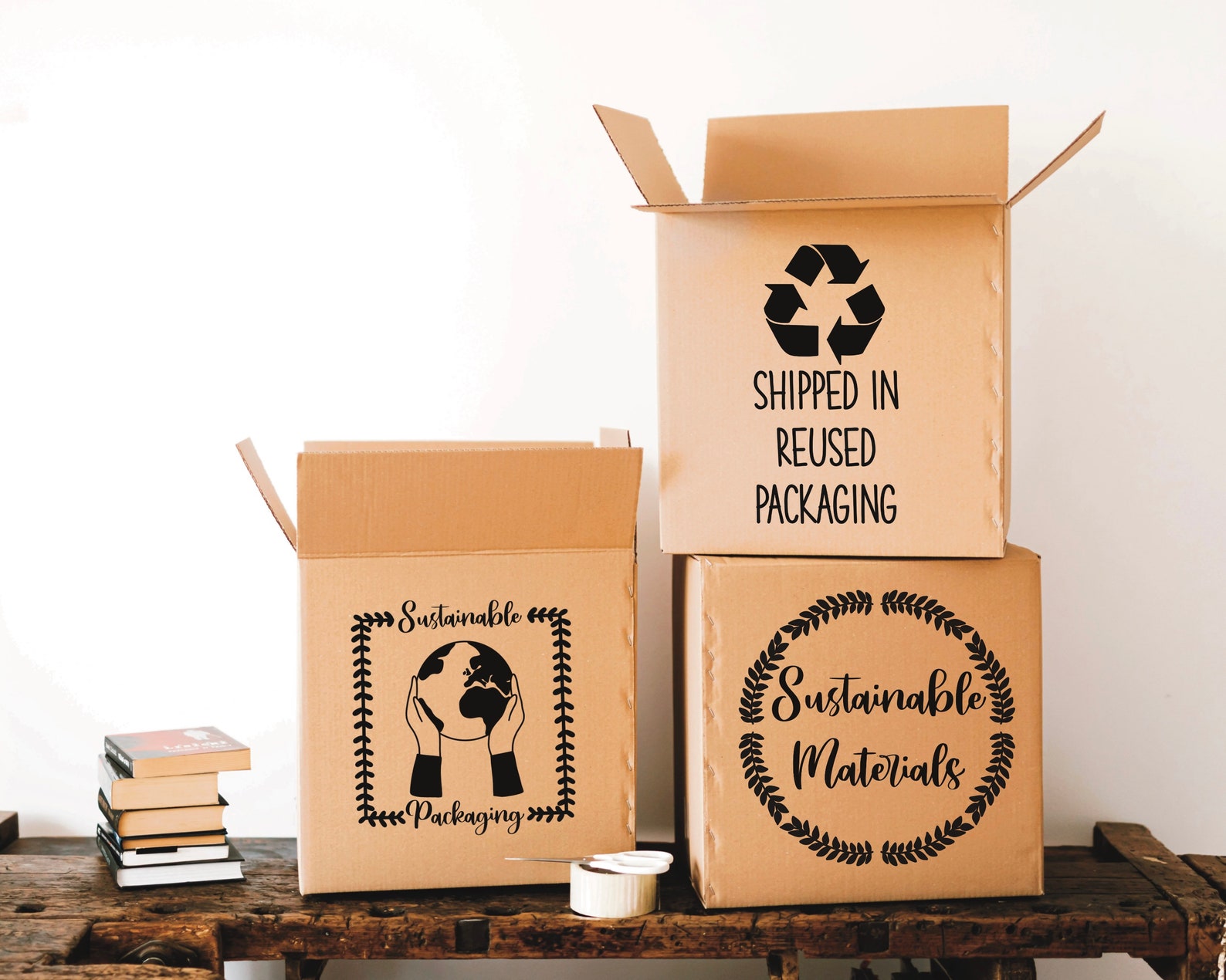 12 Eco Friendly Shipping Label Designs for Small Business Etsy