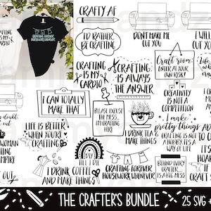 Crafters svg bundle| craft business svg| small business svg| funny svg| sarcastic svg| cricut svg| commercial use svg| diy svg| craft supply