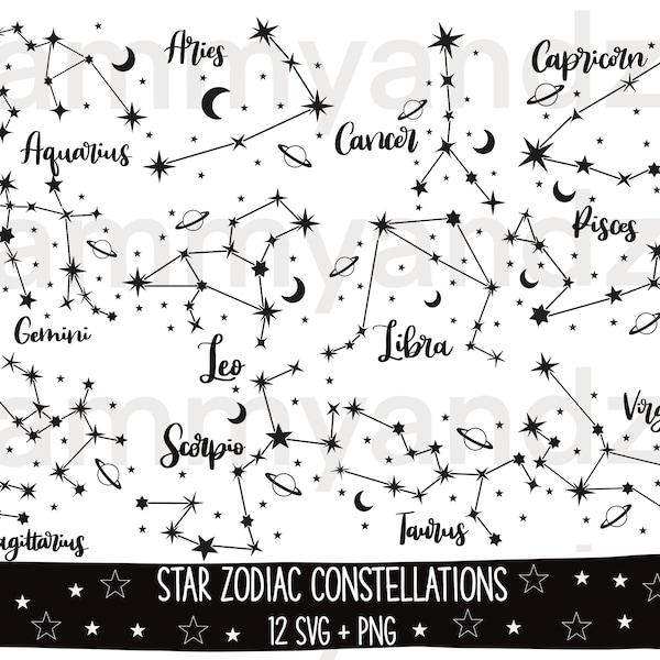 Sternzeichen Sternbild svg png| Sternzeichen svg| horoskop svg| Cricut svg Schneidedateien | Sternbild | Sternzeichen svg| Sternzeichen svg