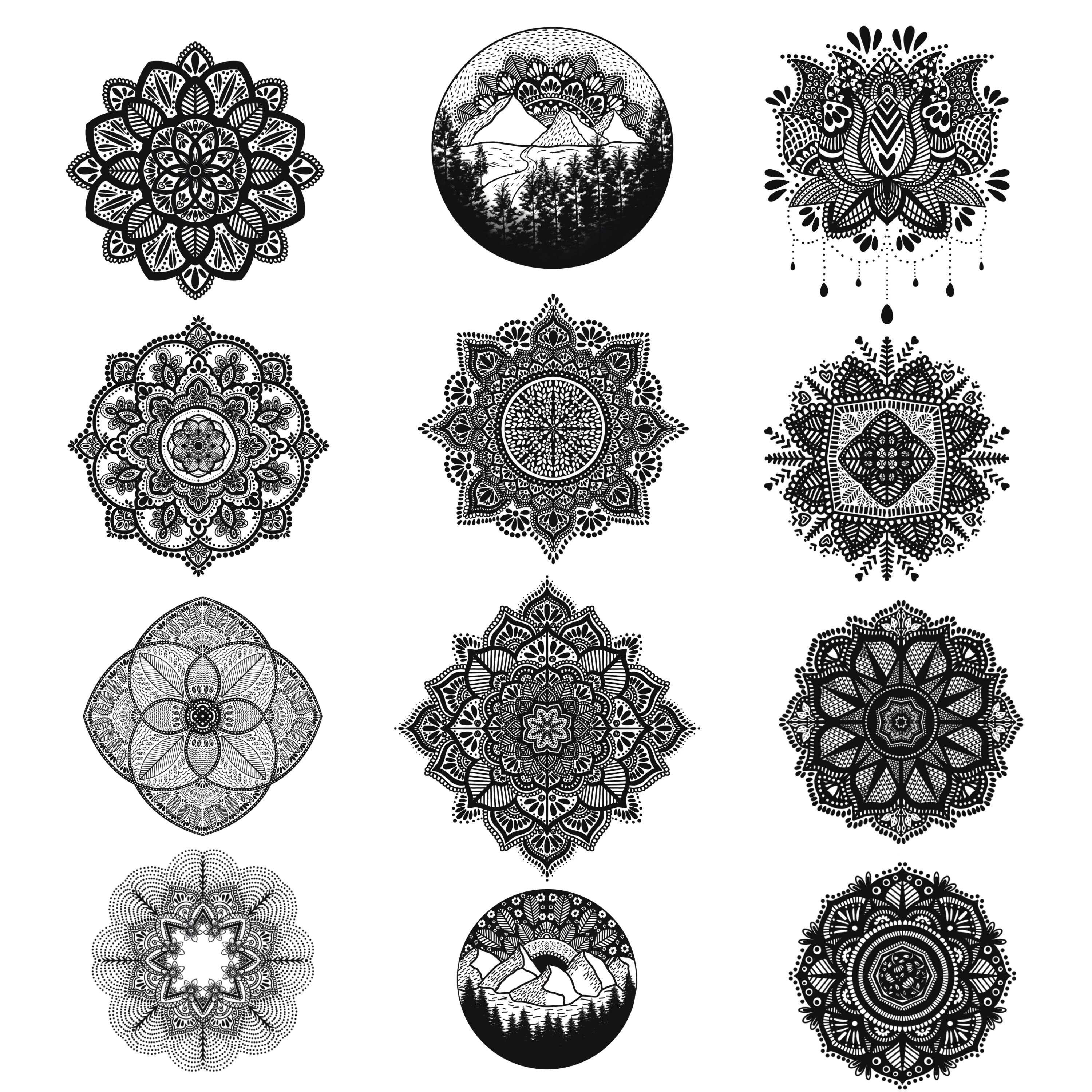 Mandala Stamp Brushes for Procreate | Procreate Stamp Brushes ...