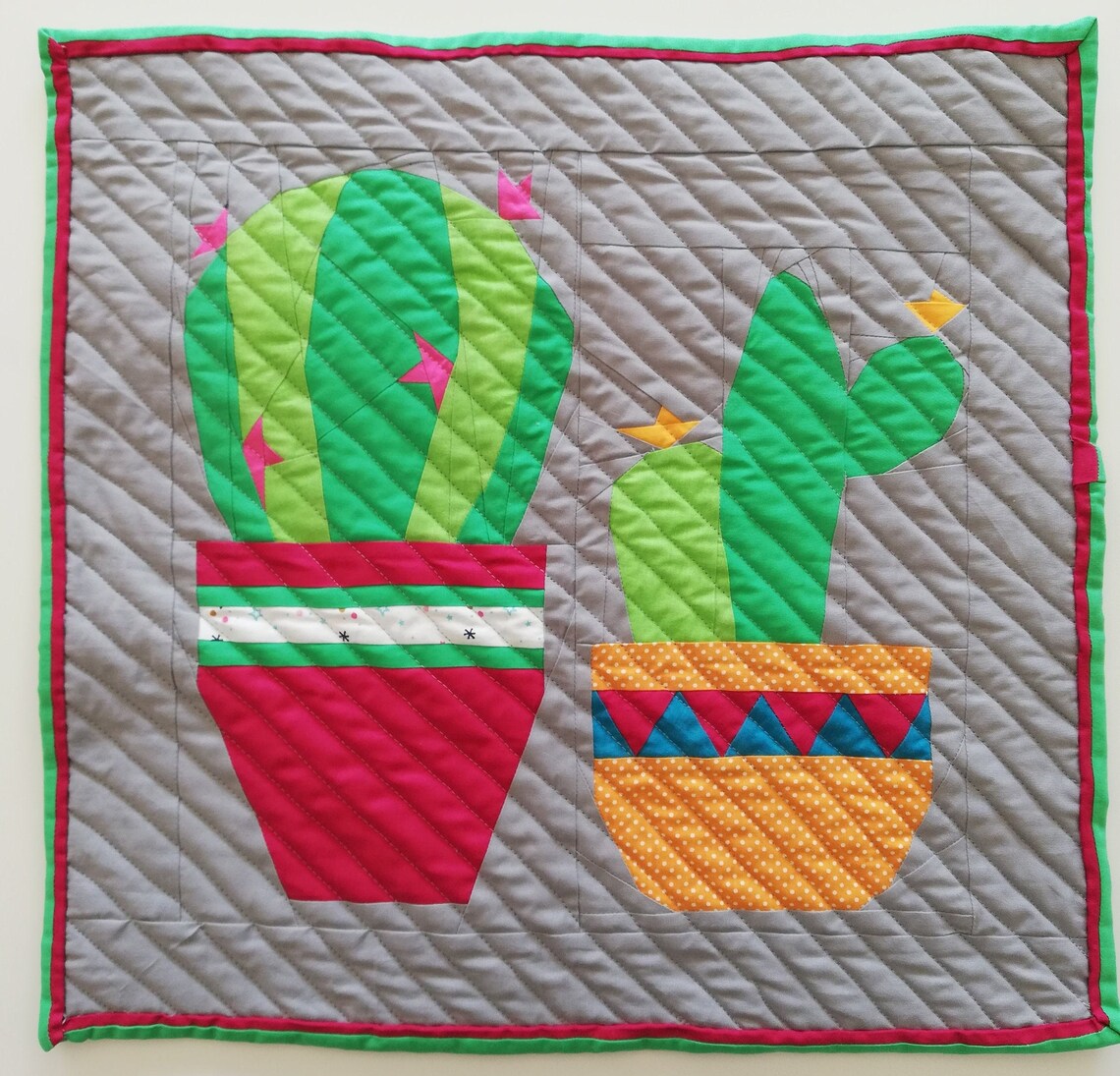 CACTUS PATTERN Foundation Paper Piecing Quilt Block PDF Etsy