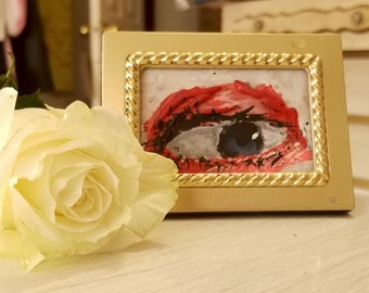 Impasto Eye ORIGINAL Acrylic Painting