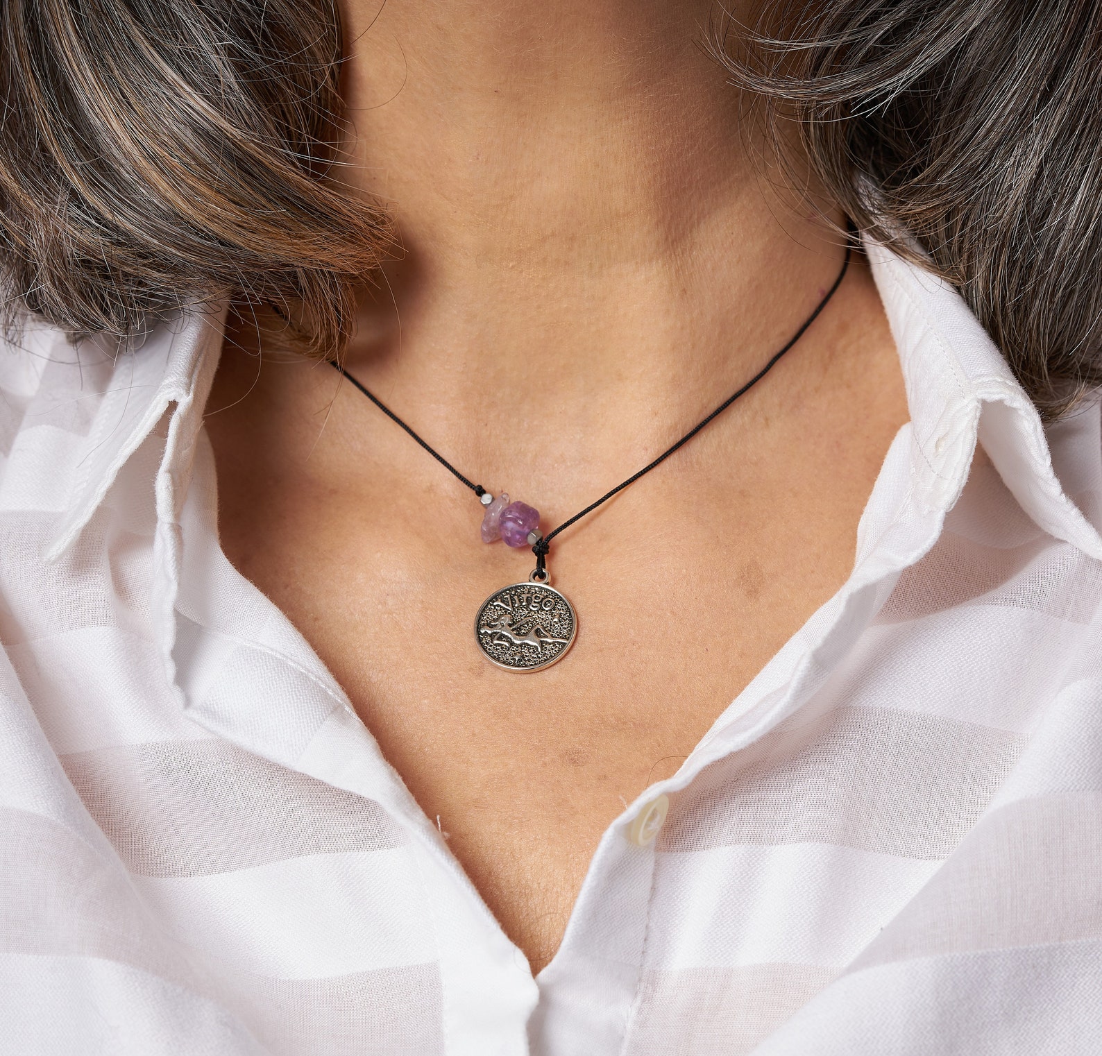 Virgo stone necklace Clearance